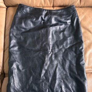Wilsons Leather Black Pencil Skirt